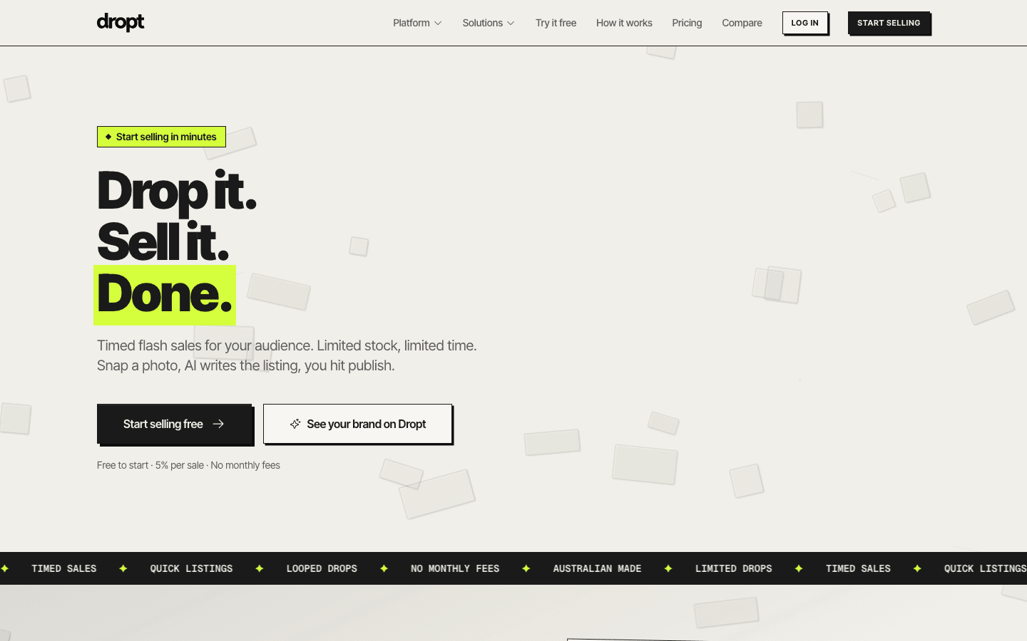Dropt website