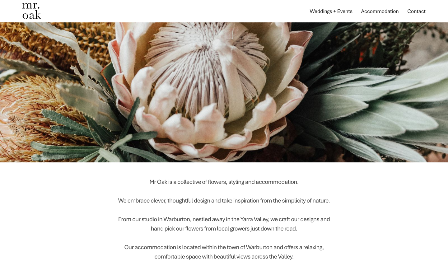 Mr Oak website